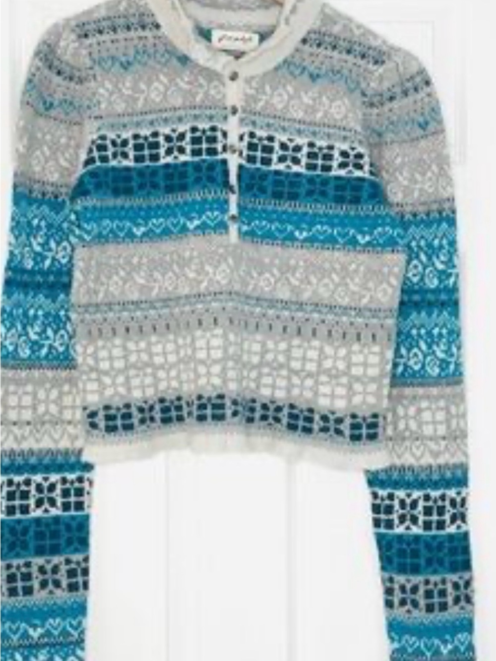 Free People Nordic Fair Isle Henley Sweater - SOLD OUT